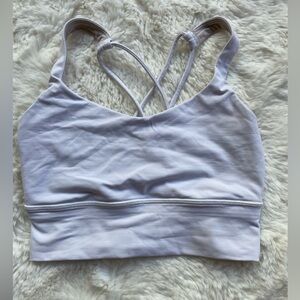 EUC White Lululemon Sports Bra Size 2